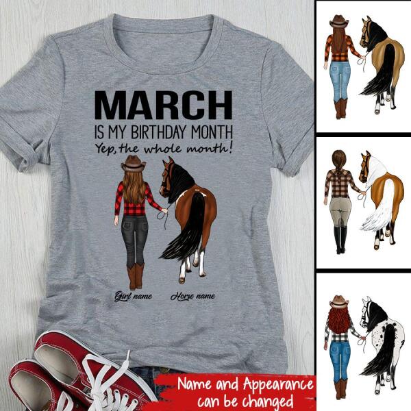 March Birthday Shirt, Custom Birthday Shirt, Queens Born In March, March Birthday Shirts For Woman, March Birthday Gifts