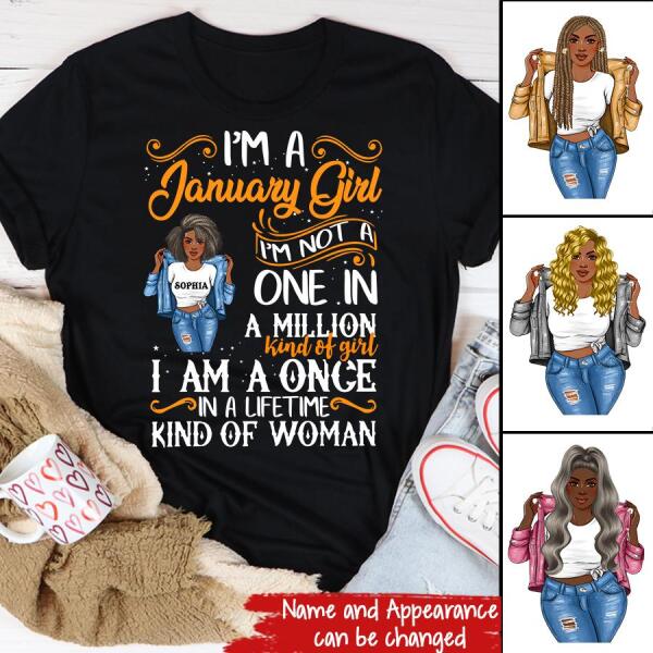 January Birthday Shirt, Custom Birthday Shirt, Queens Born In January, January Birthday Shirts For Woman, January Birthday Gifts