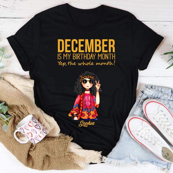 December Birthday Shirt, Custom Birthday Shirt, Queens Born In December, December Birthday Shirts For Woman, December Birthday Gifts