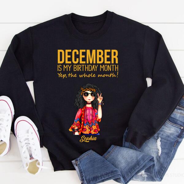 December Birthday Shirt, Custom Birthday Shirt, Queens Born In December, December Birthday Shirts For Woman, December Birthday Gifts