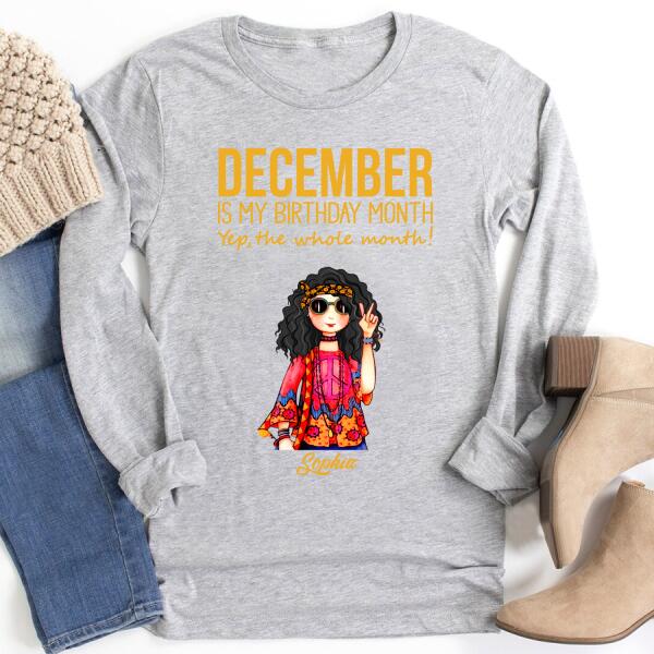 December Birthday Shirt, Custom Birthday Shirt, Queens Born In December, December Birthday Shirts For Woman, December Birthday Gifts