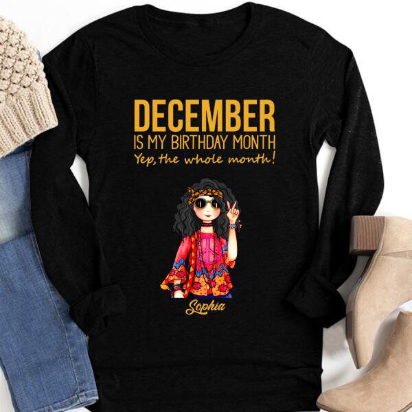 December Birthday Shirt, Custom Birthday Shirt, Queens Born In December, December Birthday Shirts For Woman, December Birthday Gifts