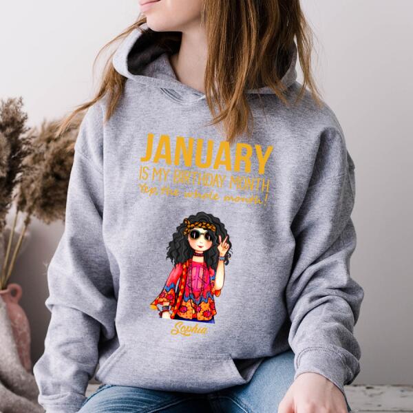 January Birthday Shirt, Custom Birthday Shirt, Queens Born In January, January Birthday Shirts For Woman, January Birthday Gifts