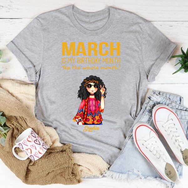 March Birthday Shirt, Custom Birthday Shirt, Queens Born In March, March Birthday Shirts For Woman, March Birthday Gifts