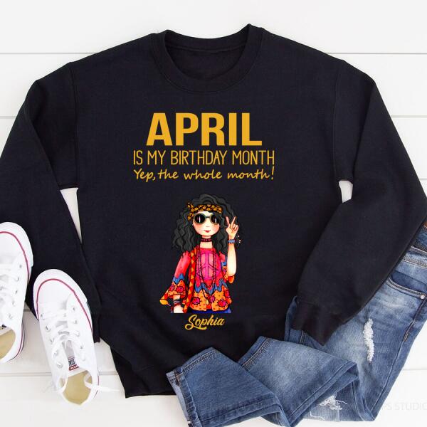 April Birthday Shirt, Custom Birthday Shirt, Queens Born In April, April Birthday Shirts For Woman, April Birthday Gifts
