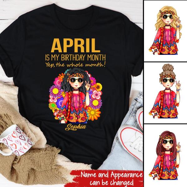 April Birthday Shirt, Custom Birthday Shirt, Queens Born In April, April Birthday Shirts For Woman, April Birthday Gifts