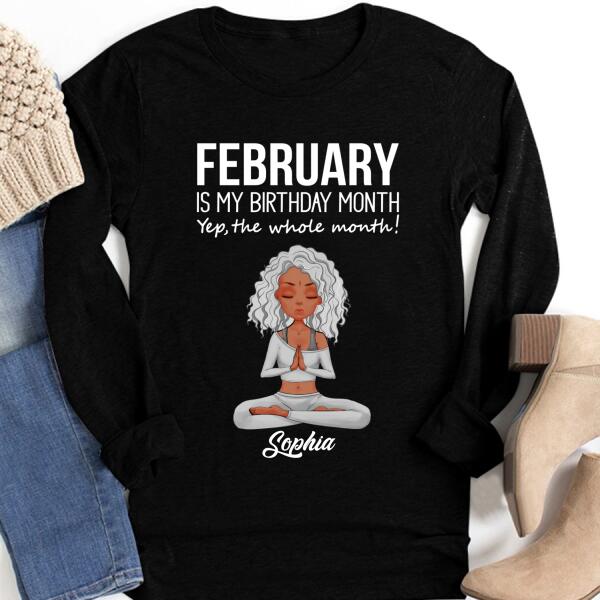 February Birthday Shirt, Custom Birthday Shirt, Queens Born In February, February Birthday Shirts For Woman, February Birthday Gifts
