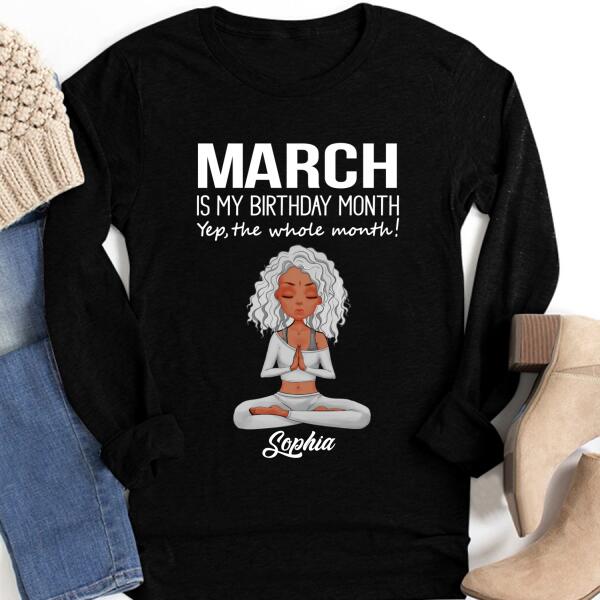 March Birthday Shirt, Custom Birthday Shirt, Queens Born In March, March Birthday Shirts For Woman, March Birthday Gifts