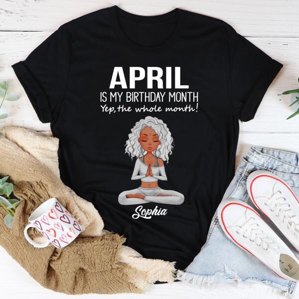 April Birthday Shirt, Custom Birthday Shirt, Queens Born In April, April Birthday Shirts For Woman, April Birthday Gifts