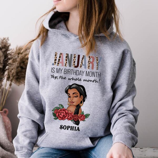 January Birthday Shirt, Custom Birthday Shirt, Queens Born In January, January Birthday Gifts, January shirts for Woman