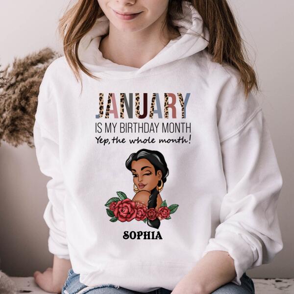 January Birthday Shirt, Custom Birthday Shirt, Queens Born In January, January Birthday Gifts, January shirts for Woman