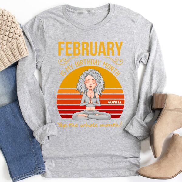 February Birthday Shirt, Custom Birthday Shirt, Queens Born In February, February Birthday Shirts For Woman, February Birthday Gifts
