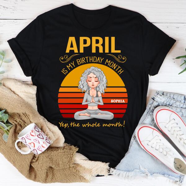 April Birthday Shirt, Custom Birthday Shirt, Queens Born In April, April Birthday Shirts For Woman, April Birthday Gifts