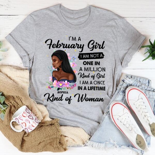 February Birthday Shirt, Custom Birthday Shirt, Queens Born In February, February Birthday Shirts For Woman, February Birthday Gifts