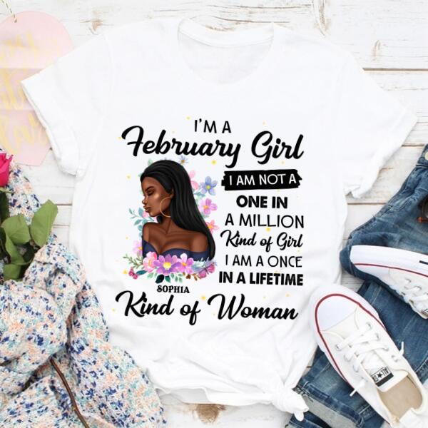 February Birthday Shirt, Custom Birthday Shirt, Queens Born In February, February Birthday Shirts For Woman, February Birthday Gifts