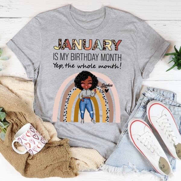 January Birthday Shirt, Custom Birthday Shirt, Queens Born In January, January Birthday Shirts For Woman, January Birthday Gifts