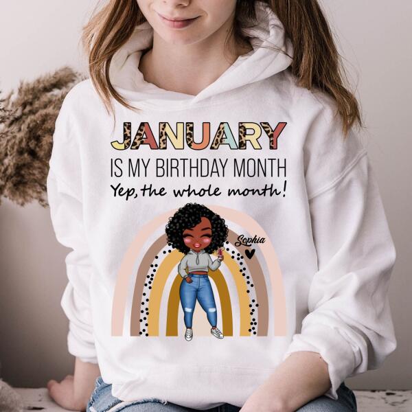 January Birthday Shirt, Custom Birthday Shirt, Queens Born In January, January Birthday Shirts For Woman, January Birthday Gifts