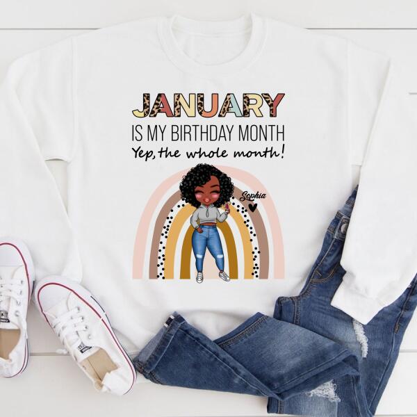 January Birthday Shirt, Custom Birthday Shirt, Queens Born In January, January Birthday Shirts For Woman, January Birthday Gifts
