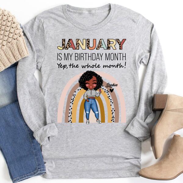 January Birthday Shirt, Custom Birthday Shirt, Queens Born In January, January Birthday Shirts For Woman, January Birthday Gifts