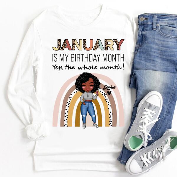 January Birthday Shirt, Custom Birthday Shirt, Queens Born In January, January Birthday Shirts For Woman, January Birthday Gifts