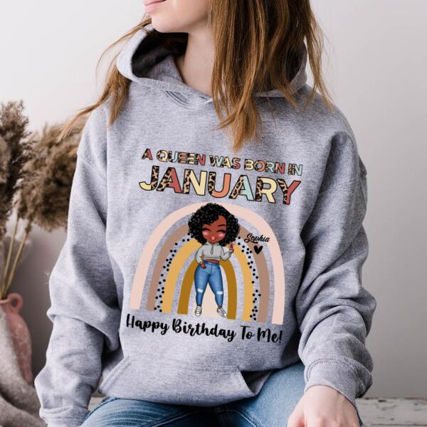 January Birthday Shirt, Custom Birthday Shirt, Queens Born In January, January Birthday Gifts, January shirts for Woman