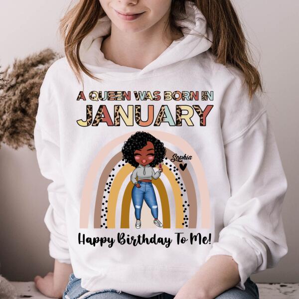 January Birthday Shirt, Custom Birthday Shirt, Queens Born In January, January Birthday Gifts, January shirts for Woman