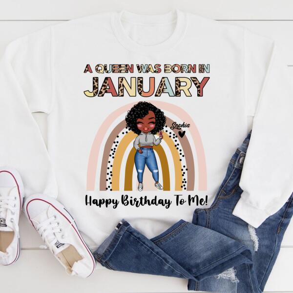 January Birthday Shirt, Custom Birthday Shirt, Queens Born In January, January Birthday Gifts, January shirts for Woman