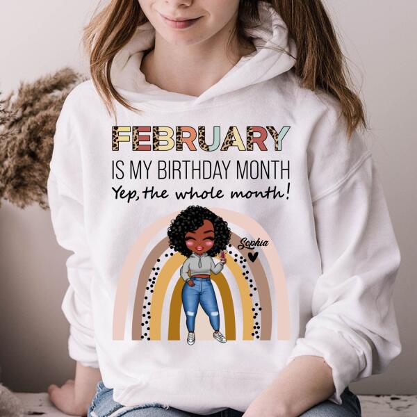 February Birthday Shirt, Custom Birthday Shirt, Queens Born In February, February Birthday Shirts For Woman, February Birthday Gifts