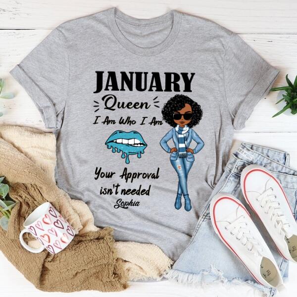 January Birthday Shirt, Custom Birthday Shirt, Queens Born In January, January Birthday Shirts For Woman, January Birthday Gifts