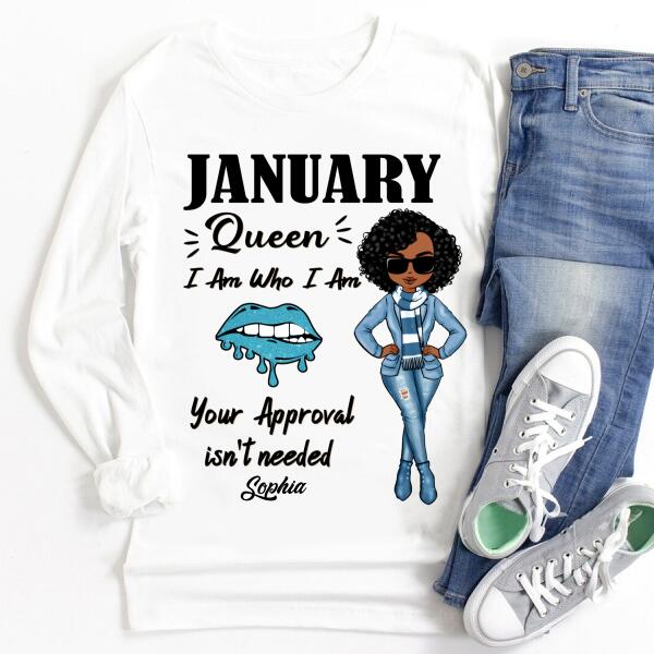 January Birthday Shirt, Custom Birthday Shirt, Queens Born In January, January Birthday Shirts For Woman, January Birthday Gifts