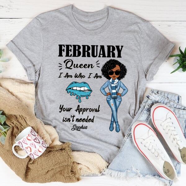 February Birthday Shirt, Custom Birthday Shirt, Queens Born In February, February Birthday Shirts For Woman, February Birthday Gifts