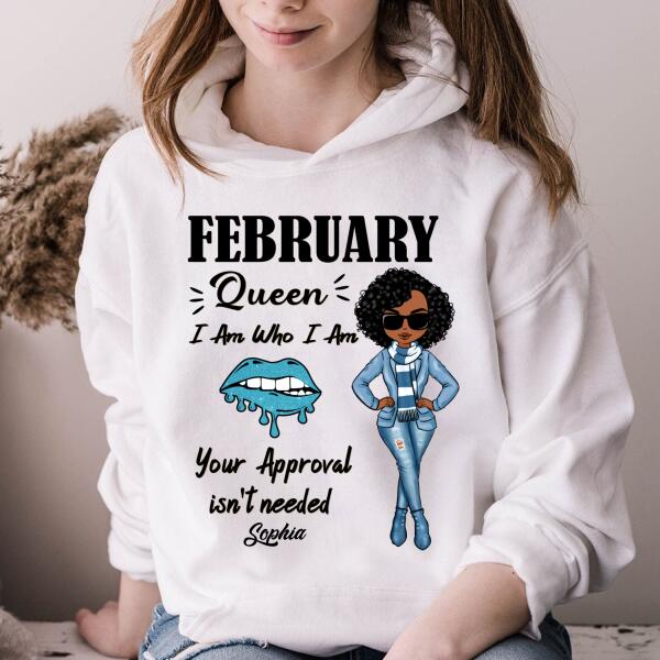 February Birthday Shirt, Custom Birthday Shirt, Queens Born In February, February Birthday Shirts For Woman, February Birthday Gifts