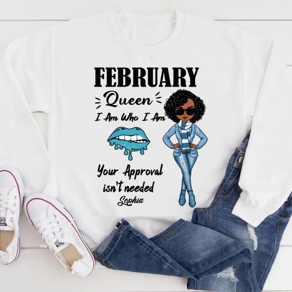 February Birthday Shirt, Custom Birthday Shirt, Queens Born In February, February Birthday Shirts For Woman, February Birthday Gifts
