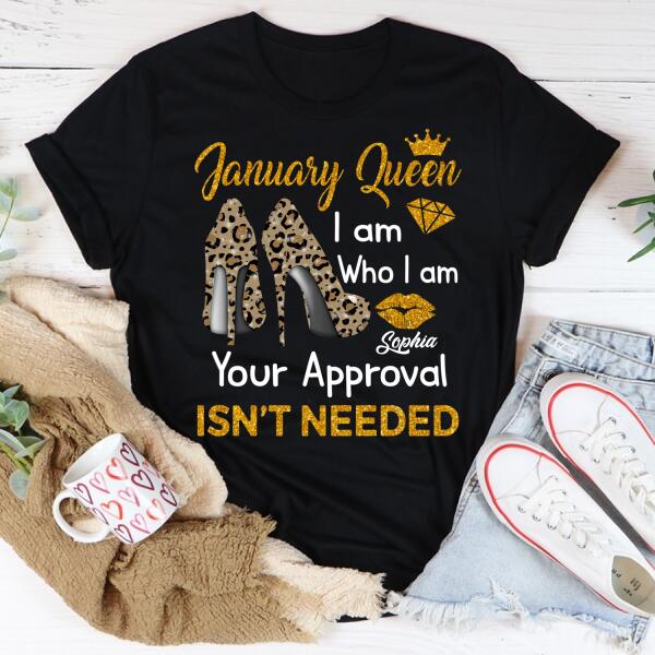 January Birthday Shirt, Custom Birthday Shirt, Queens Born In January, January Birthday Shirts For Woman, January Birthday Gifts