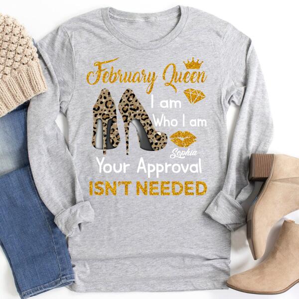 February Birthday Shirt, Custom Birthday Shirt, Queens Born In February, February Birthday Shirts For Woman, February Birthday Gifts