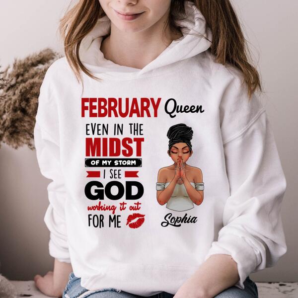 February Birthday Shirt, Custom Birthday Shirt, Queens Born In February, February Birthday Shirts For Woman, February Birthday Gifts