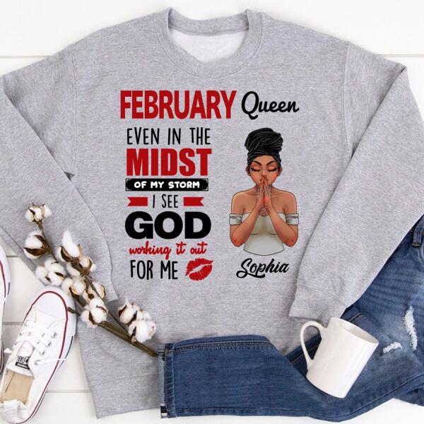 February Birthday Shirt, Custom Birthday Shirt, Queens Born In February, February Birthday Shirts For Woman, February Birthday Gifts