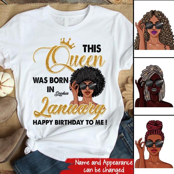 January Birthday Shirt, Custom Birthday Shirt, Queens Born In January, January Birthday Shirts For Woman, January Birthday Gifts