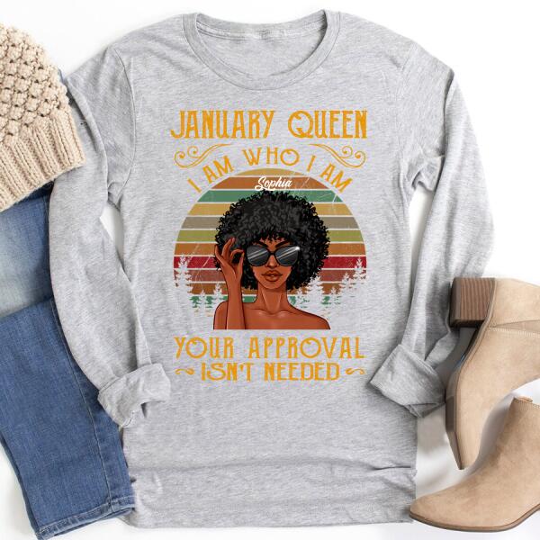 January Birthday Shirt, Custom Birthday Shirt, Queens Born In January, January Birthday Shirts For Woman, January Birthday Gifts