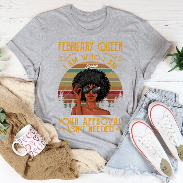 February Birthday Shirt, Custom Birthday Shirt, Queens Born In February, February Birthday Shirts For Woman, February Birthday Gifts