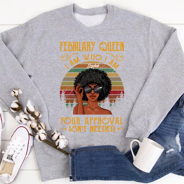 February Birthday Shirt, Custom Birthday Shirt, Queens Born In February, February Birthday Shirts For Woman, February Birthday Gifts