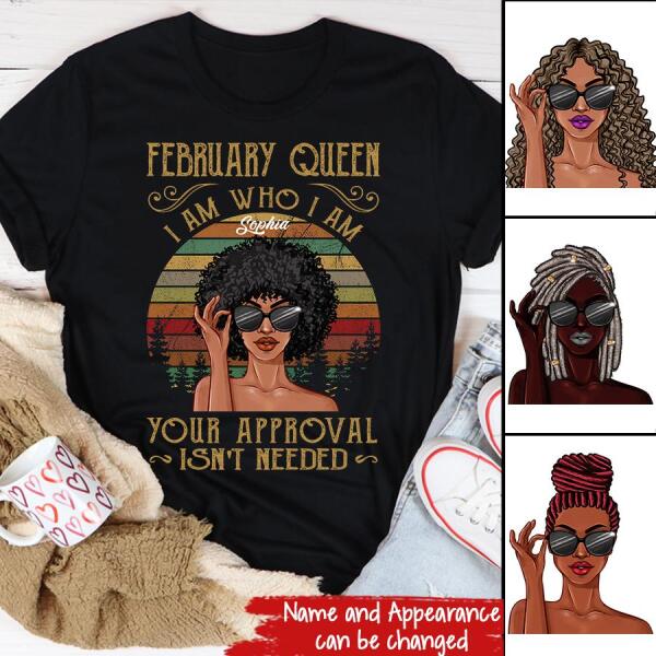 February Birthday Shirt, Custom Birthday Shirt, Queens Born In February, February Birthday Shirts For Woman, February Birthday Gifts