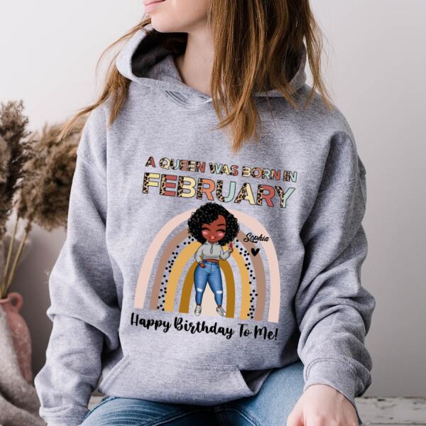 February Birthday Shirt, Custom Birthday Shirt, Queens Born In February, February Birthday Gifts, February shirts for Woman