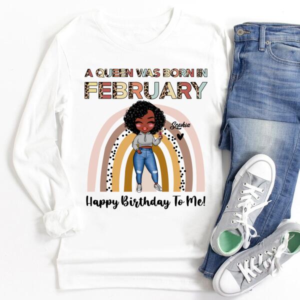 February Birthday Shirt, Custom Birthday Shirt, Queens Born In February, February Birthday Gifts, February shirts for Woman