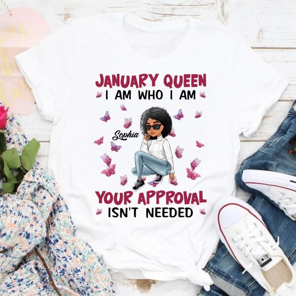 January Birthday Shirt, Custom Birthday Shirt, Queens Born In January, January Birthday Gifts, January shirts for Woman