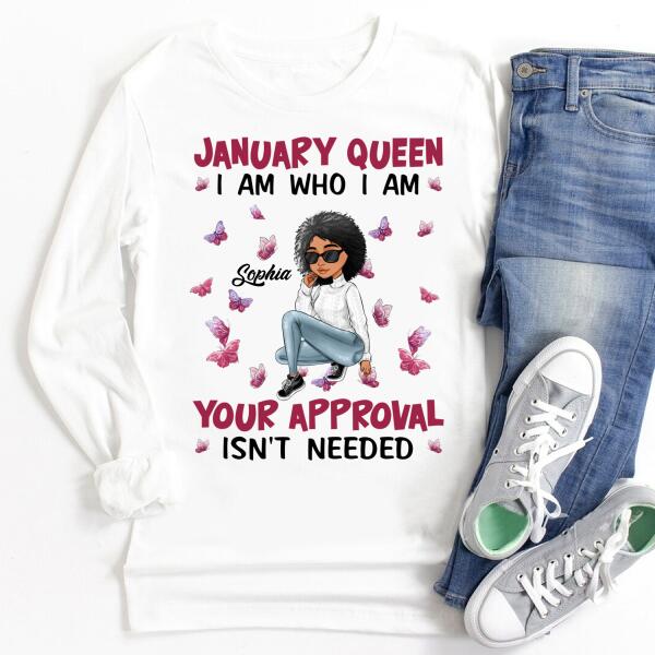 January Birthday Shirt, Custom Birthday Shirt, Queens Born In January, January Birthday Gifts, January shirts for Woman