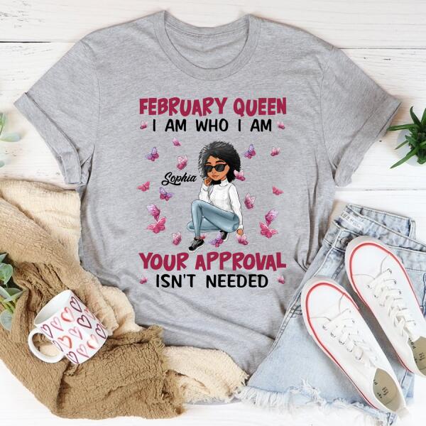 February Birthday Shirt, Custom Birthday Shirt, Queens Born In February, February Birthday Gifts, February shirts for Woman