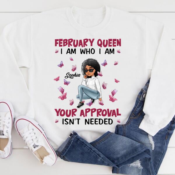 February Birthday Shirt, Custom Birthday Shirt, Queens Born In February, February Birthday Gifts, February shirts for Woman
