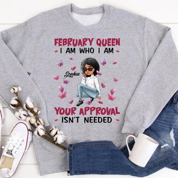 February Birthday Shirt, Custom Birthday Shirt, Queens Born In February, February Birthday Gifts, February shirts for Woman