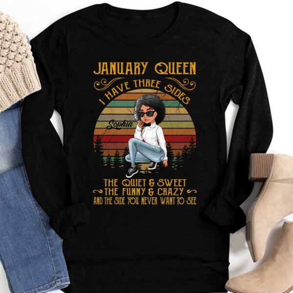 January Birthday Shirt, Custom Birthday Shirt, Queens Born In January, January Birthday Shirts For Woman, January Birthday Gifts